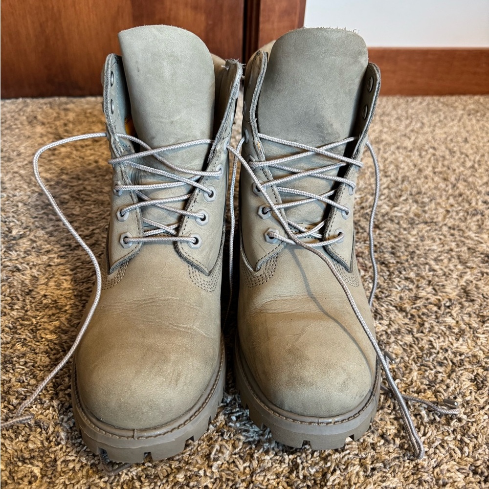 Gray Timberland Waterproof Boots